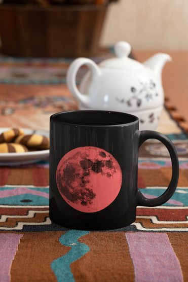 Contemporary Full Moon Pop Art Coffee Mug - Elite Edge Coffee Company